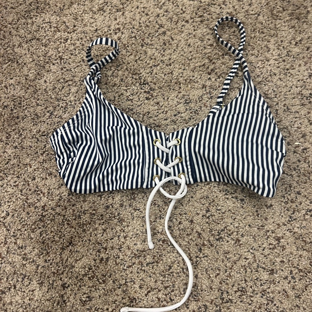 xhilaration striped bikini top